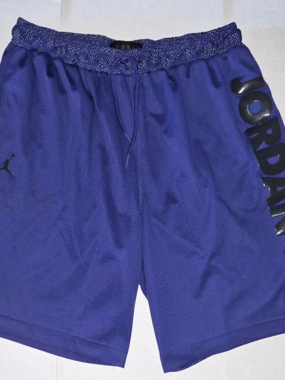 PRISTINE NIKE JORDAN JUMPMAN JSW MEN'S XL AJ 11 SHORTS PURPLE & BLACK BQ0199-494